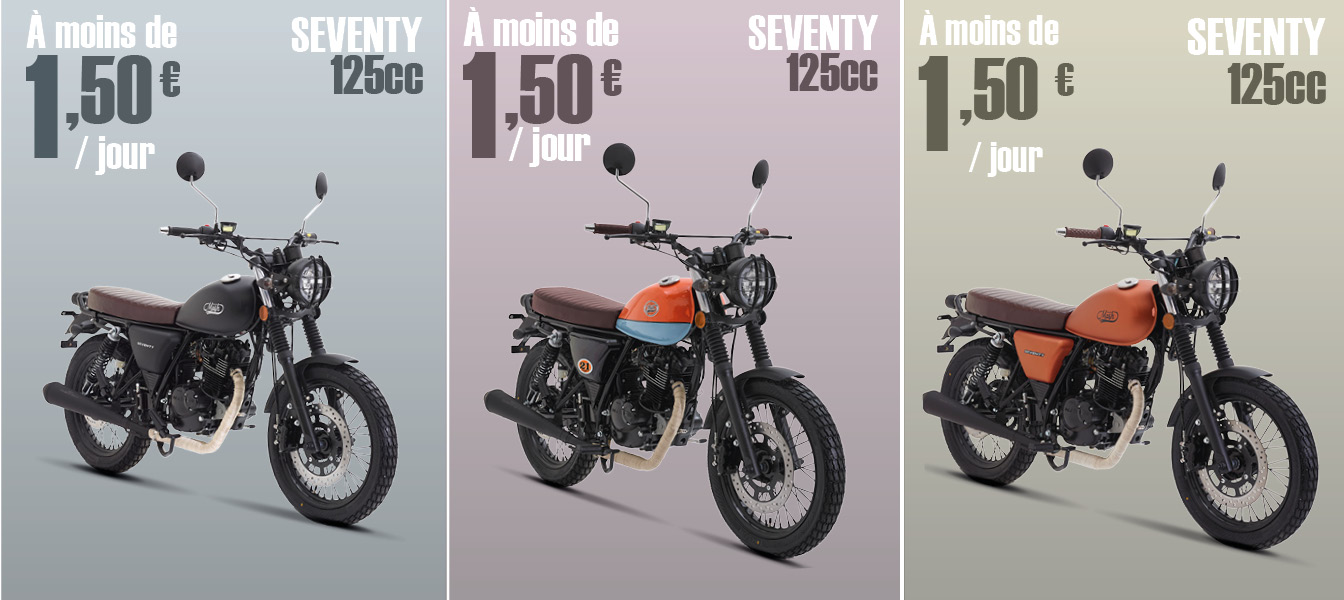 mash motorcycles seventy 125cc loa location avec option d'achat