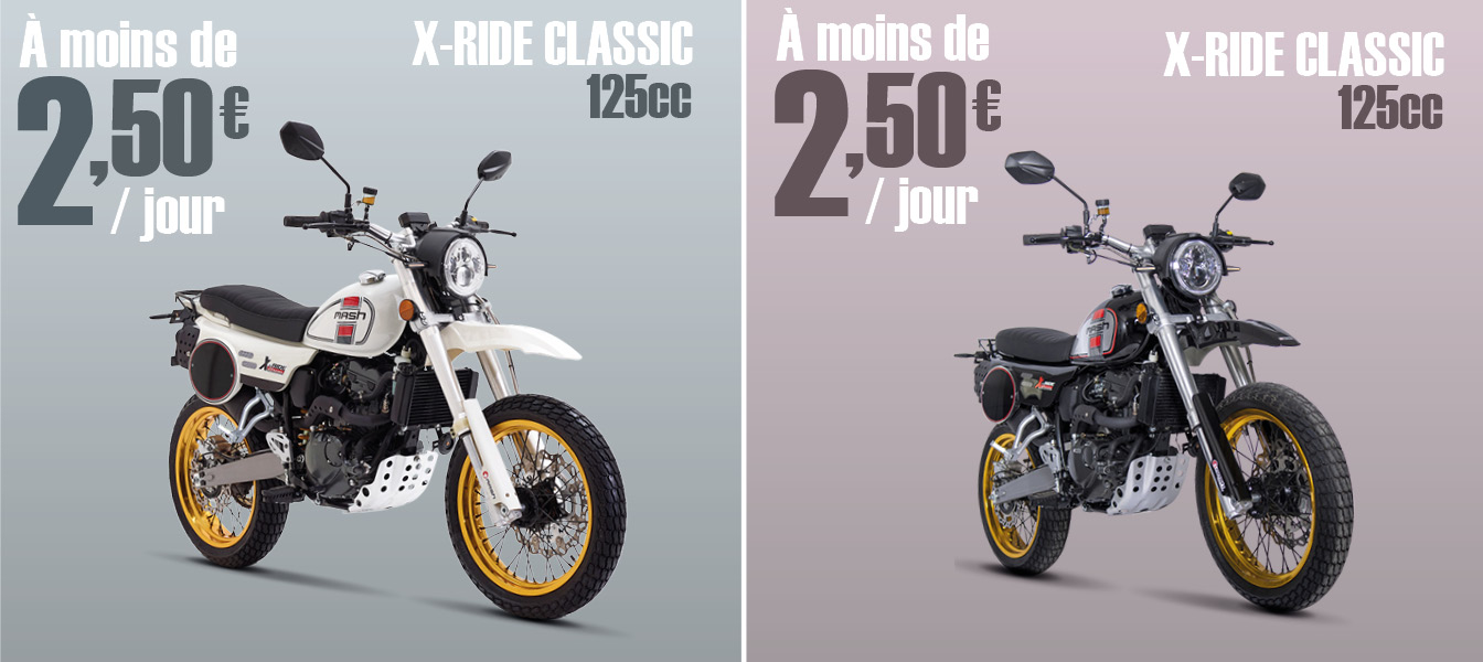 x ride classic 125 mash loa location avec option d'achat