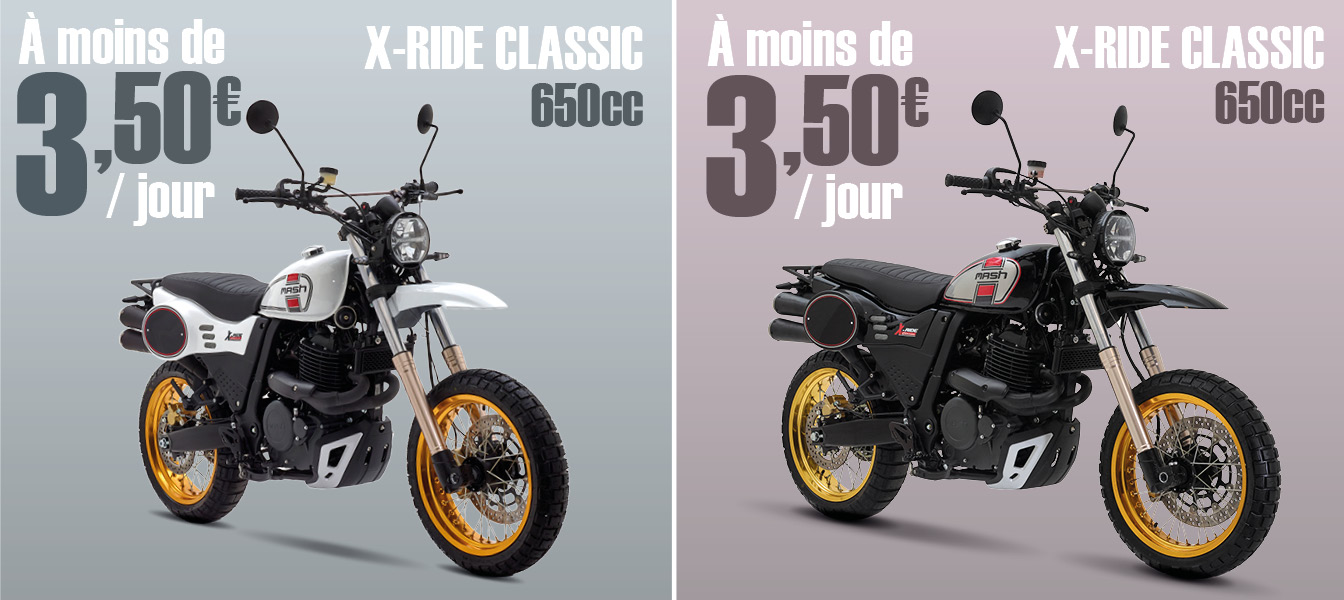x ride 650 mash motorcycles loa location avec option d'acaht