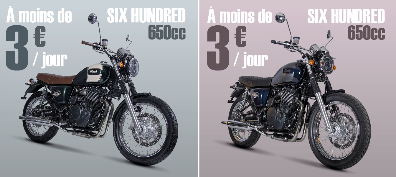 six hundred mash motorccycles loa alocation avec option d'achat
